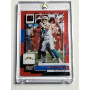 Justin Herbert 2022 Donruss Press Proof Red Parallel 49/49 Los Angeles Chargers